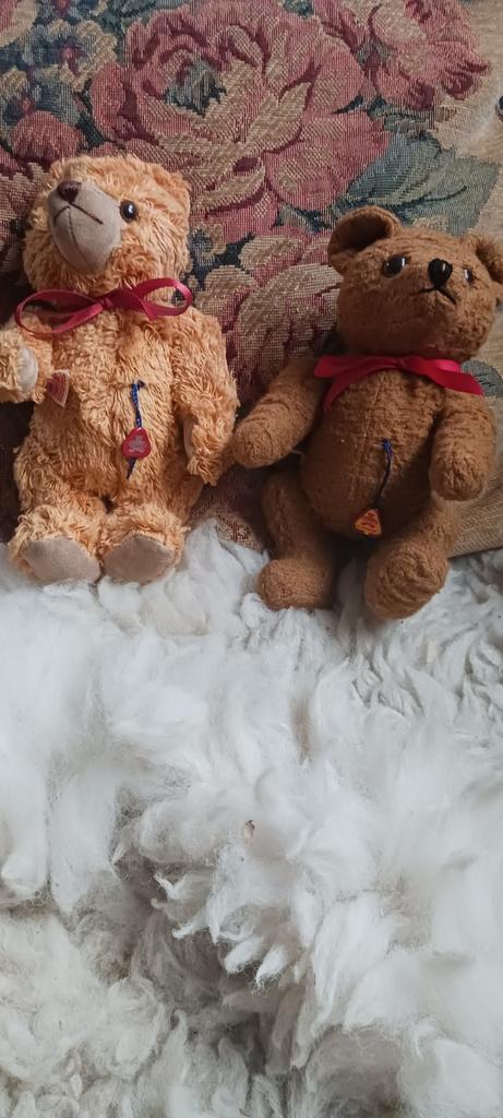 Twee Vintage Clemens Beertjes 15cm, Verzamelen, Beren en Cherished Teddies, Ophalen of Verzenden
