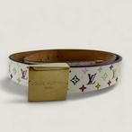 vintage Louis Vuitton multicolor riem wit, 3 tot 5 cm, Heupriem, Ophalen of Verzenden, Gedragen