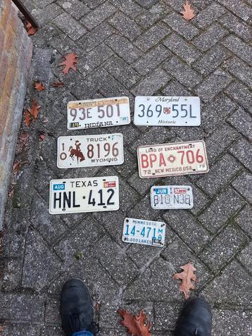 Orginele Amerikaanse platen  beschikbaar voor biedingen