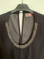 Zwarte mouwloze top L met kraaltjes, Zwart, Maat 42/44 (L), Ophalen of Verzenden, Zo goed als nieuw