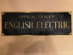 bronzen dealerbord English Electric a Pon Amersfoort company, Antiek en Kunst, Antiek | Emaille, Ophalen of Verzenden