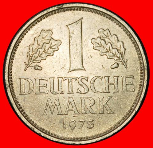 Ⰶ NOT COMMUNIST 1950-2001: GERMANY 1 MARK 1975F BADEN II1+C, Postzegels en Munten, Munten | Europa | Niet-Euromunten, Losse munt