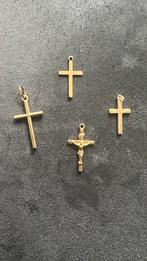 Gouden hangers kruis, Ophalen of Verzenden, Zo goed als nieuw, Goud, Overige merken