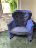 blauwe leoluxestoel Excalibur, Huis en Inrichting, Stoelen, Ophalen, Gebruikt, Blauw, Eén