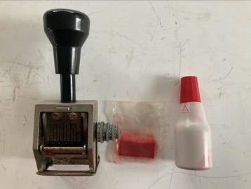 CHAUFFEURS STEMPEL + STEMPEL KUSSENTJE + INKTPOTJE. beschikbaar voor biedingen
