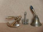 Penhouder potlood pen houder anker mini ankertje belletje, Antiek en Kunst, Antiek | Koper en Brons, Ophalen of Verzenden, Koper