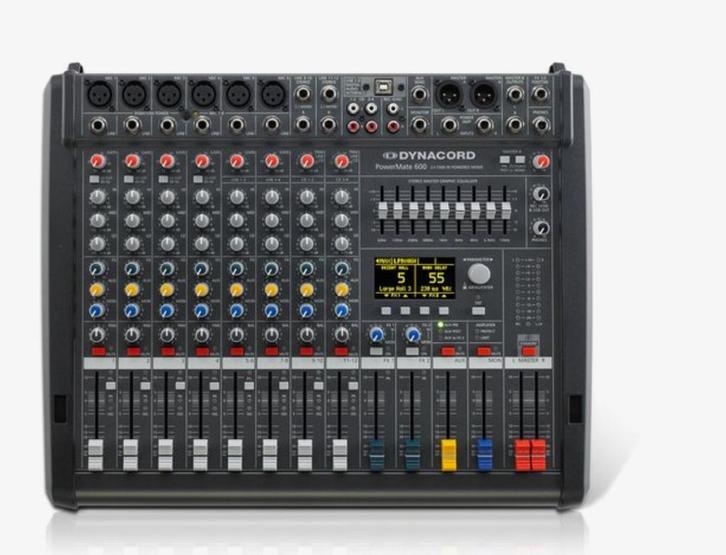 Dynacord PowerMate 600-3 Mengpaneel, Muziek en Instrumenten, Mengpanelen, Gebruikt, 10 tot 20 kanalen, Microfooningang, Ophalen