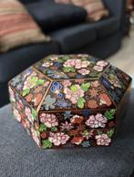 Cloisonné Doosje met Bloemmotief, Ophalen of Verzenden
