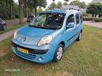 Renault Kangoo 3+1 rolstoelauto 1.6 16V Family 2008 Blauw, Auto's, 74 €/maand, Beige, 4 cilinders, Blauw