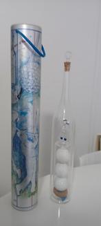 Glazen Fles met Golfbal Decoratie, 50 tot 75 cm, Wit, Ophalen of Verzenden, Glas