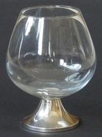 Nr W191: 1 Cognacglas op zilveren voet, Ophalen of Verzenden