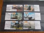 2002 - kunst-landschappen met tab (343e), Postzegels en Munten, Verzenden, Gestempeld