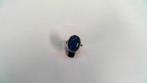 13802-7 Zilveren Ring Met Cabuchon Geslepen Blauwe Steen, Ophalen of Verzenden, Zo goed als nieuw, 17 tot 18, Met edelsteen