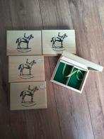 Houten speelkaarten boxen van Piatnik 5 stuks, Ophalen of Verzenden, Nieuw, Speelkaart(en)