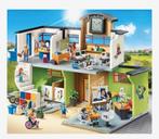 Playmobil School met Taxibus, Ophalen, Zo goed als nieuw
