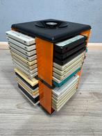 Vintage retro cassettehouder draai carrousel cassettebandjes, Gebruikt, ., Overige genres, Ophalen of Verzenden
