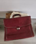 Leren (akte)tas uit Italië, Gebruikt, Aktetas of Boekentas, Ophalen of Verzenden, Leer