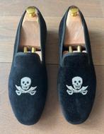 Loafers donkerblauw - handmade England - maat 44, Loafers, Blauw, Ophalen of Verzenden, Zo goed als nieuw