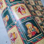 Rol vintage kerst papier inpakpapier beertjes kerstpapier, Verzenden