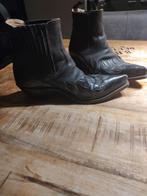 Western boots,leer, enkel laarzen, 38/39, Sancho, vintage, Ophalen of Verzenden, Zo goed als nieuw, Zwart