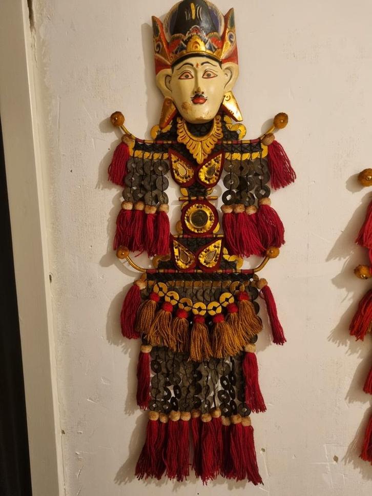 kepeng munten pop uit indonesie, Antiek en Kunst, Kunst | Niet-Westerse kunst, Ophalen of Verzenden