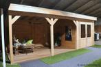 Online Veiling: Tuinhuis (Douglas) met overkapping - 670x..., Tuin en Terras, Overkappingen
