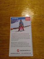 Kortingsbon voor SnowWorld, 25% korting, Tickets en Kaartjes, Kortingen en Cadeaubonnen, Drie personen of meer, Kortingsbon, Overige typen