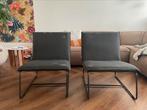 2 x loods 5 grijze fauteuil, Huis en Inrichting, Ophalen, Twee, Zo goed als nieuw, Stof