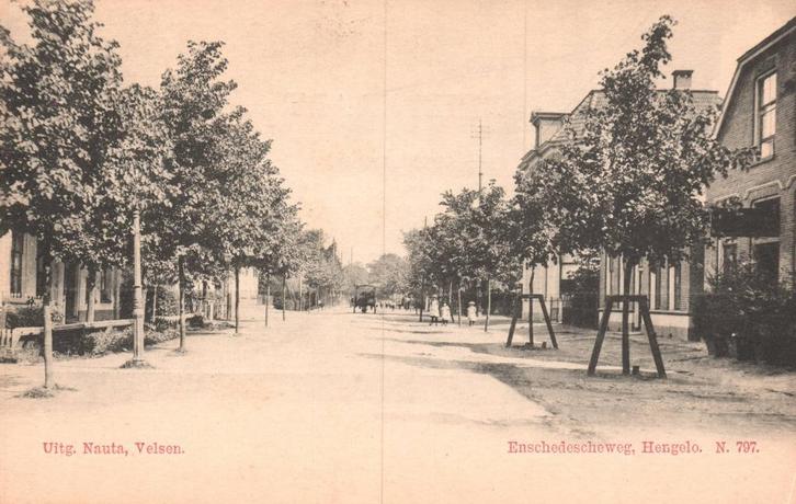 Hengelo, Enschedeseweg  129943, Verzamelen, Ansichtkaarten | Nederland, Ongelopen, Overijssel, 1920 tot 1940, Verzenden