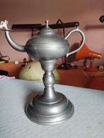 Prachtige tinnen Olielamp snotneus met kous, Antiek en Kunst, Ophalen of Verzenden