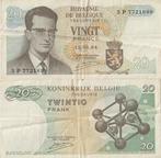 BELGIE 1964 20 francs #138 VG, Postzegels en Munten, Bankbiljetten | België, Verzenden, Los biljet