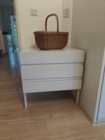 Vintage Interlubke witte ladenkast, Huis en Inrichting, Kasten | Ladekasten, Ophalen, Zo goed als nieuw, 3 of 4 laden, Metaal