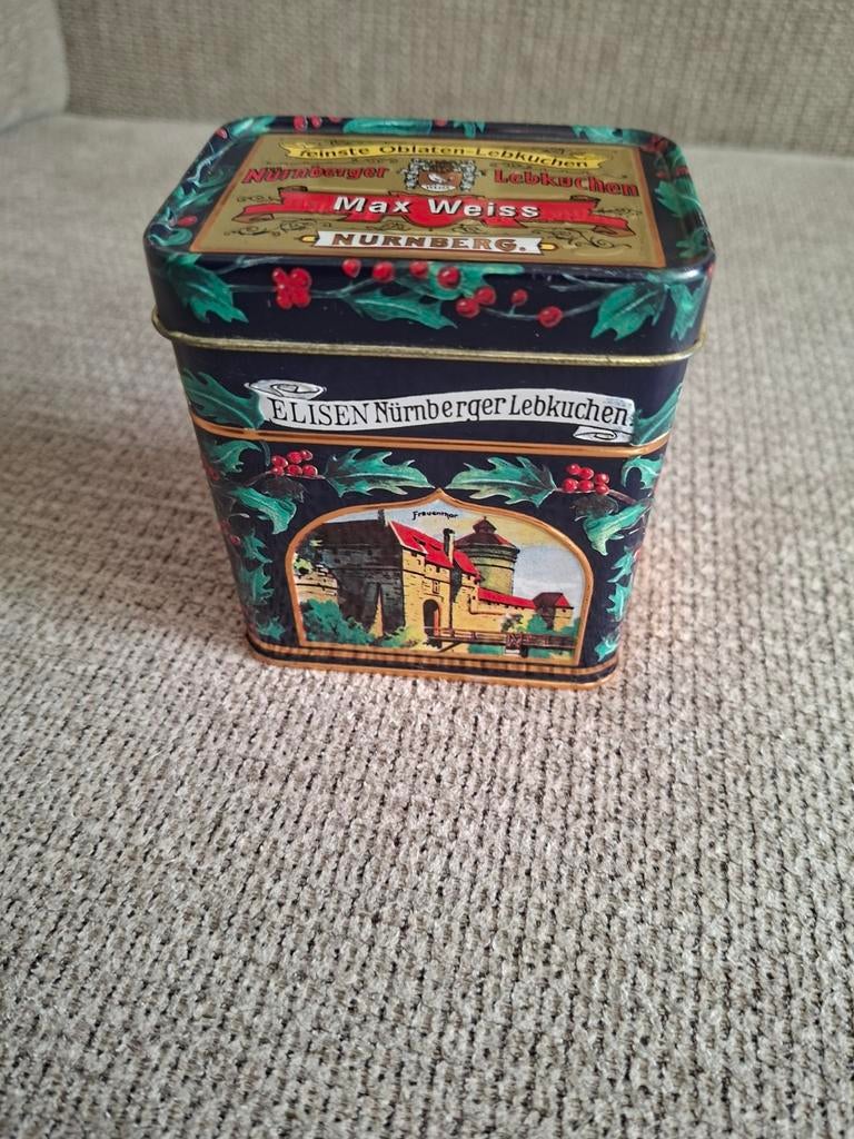 Vintage Max Weiss Nurnberg Lebkuchen blikje, Verzamelen, Blikken, Ophalen of Verzenden, Gebruikt