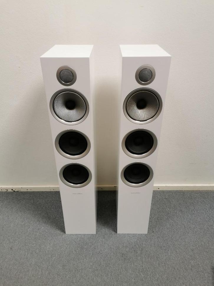 Bowers & Wilkins 704 S2 - Zuilluidsprekers, Audio, Tv en Foto, Luidsprekers, Zo goed als nieuw, Front, Rear of Stereo speakers