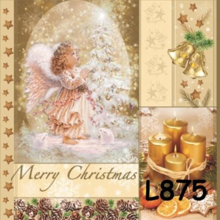 Servetten decoupage/bullet journal – engelen L875, Hobby en Vrije tijd, Knutselen, Nieuw, Materiaal, Verzenden