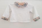 Burberry Baby shirtje wit 62, Verzenden, Jongetje of Meisje, Shirtje of Longsleeve