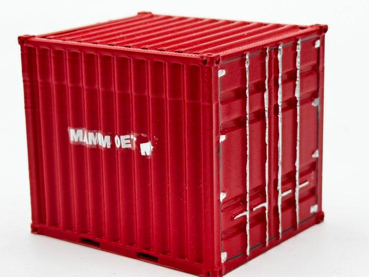 WSI TEKNO 10 ft container VERBOUW LADING MAMMOET, Hobby en Vrije tijd, Modelauto's | 1:50, Zo goed als nieuw, Bus of Vrachtwagen