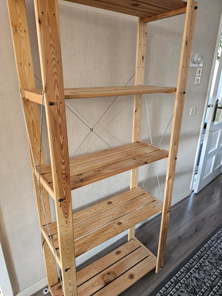Houten ladderrek met 5 planken, Ophalen, Gebruikt