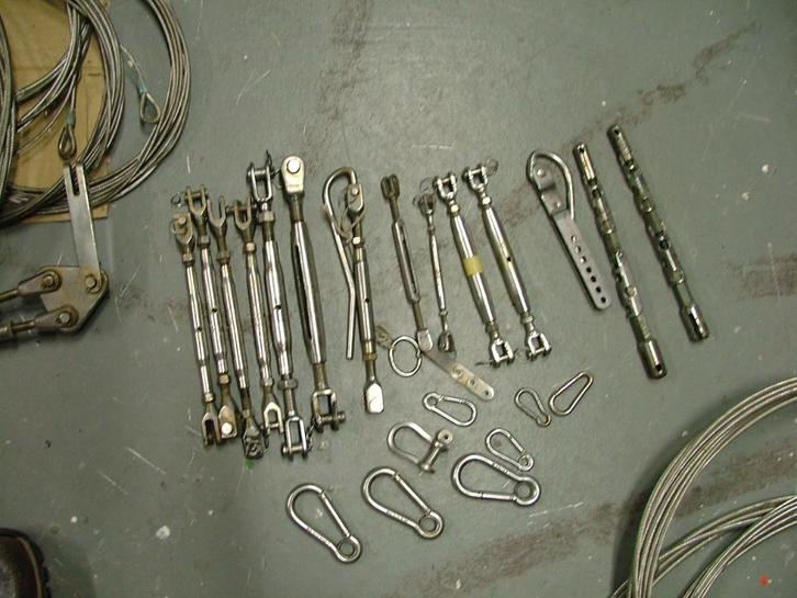 Spanners , harpen, sluitingen, wartels, enz, Watersport en Boten, Bootonderdelen, Zo goed als nieuw, Dekbeslag, Zeilboot of Motorboot