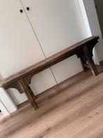 OudChinees houten bankje krulpoten 130cm antieke uitstraling, Ophalen