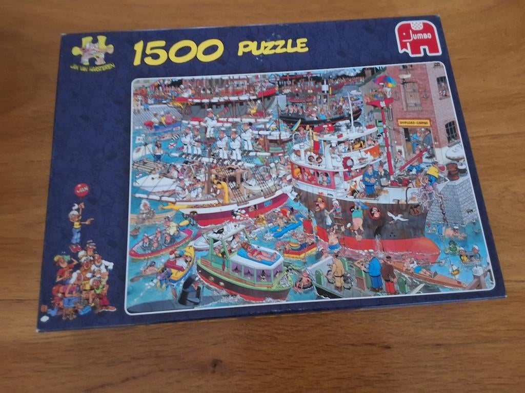 Jumbo puzzel 1500 stukjes de haven, Ophalen, 500 t/m 1500 stukjes, Gebruikt, Legpuzzel