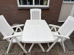 Tuinset tafel + 3 stoelen, Tuin en Terras, Tuinsets en Loungesets, Ophalen, Zo goed als nieuw, Aluminium