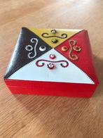 Sieradendoosje van leerachtig materiaal, Antiek en Kunst, Ophalen of Verzenden