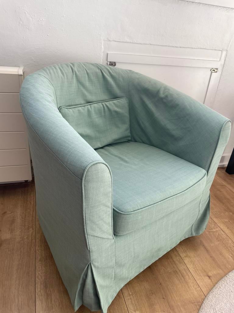 Ikea Tullsta faiteuil mint groen, Ophalen, 75 tot 100 cm, Zo goed als nieuw, Stof