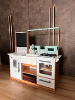 Grote houten speelkeuken met krijtbord en accessoires, Ophalen, Gebruikt, Hout, Speelkeuken