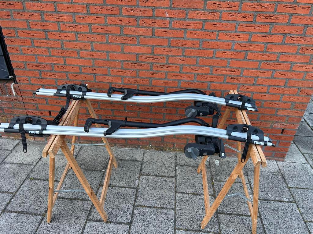 2 Thule Proride 591 fietsendragers, Ophalen, 2 fietsen, Gebruikt, Dakdrager