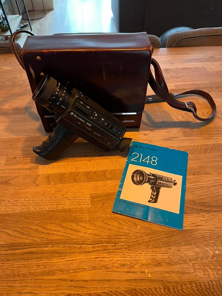 Bell & Howell 2148 Super 8 Filmcamera, Audio, Tv en Foto, Fotocamera's Analoog, Ophalen of Verzenden, Zo goed als nieuw, Compact