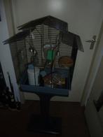 pracht vogelkooi op standaard met alles erop en eraan, Ophalen of Verzenden, Metaal, Vogelkooi