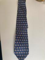 Blauwe stropdas met patroon, Ophalen of Verzenden, Zo goed als nieuw, Blauw, Met patroon