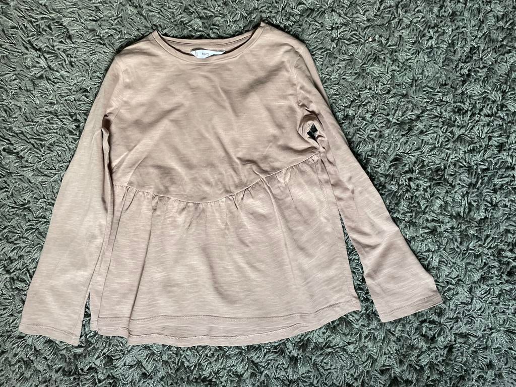 Shirt mango roze mt 128, Kinderen en Baby's, Kinderkleding | Maat 128, Ophalen of Verzenden, Zo goed als nieuw, Meisje, Shirt of Longsleeve